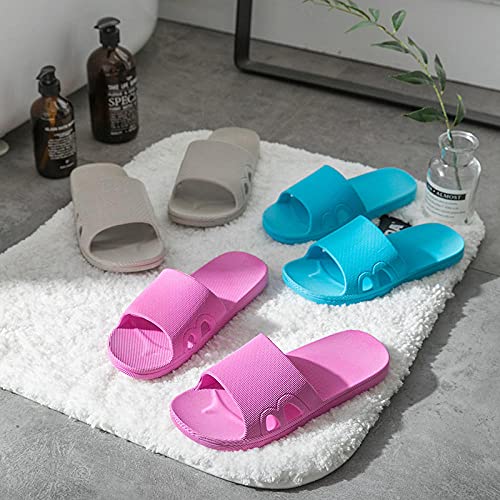 LLGG Masajes Playa Chanclas Sandalias,Zapatillas Planas Antideslizantes de Masaje, Zapatillas de Fugas de plástico-Azul Marino_42/43,Zapatillas de casa de Fondo Suave