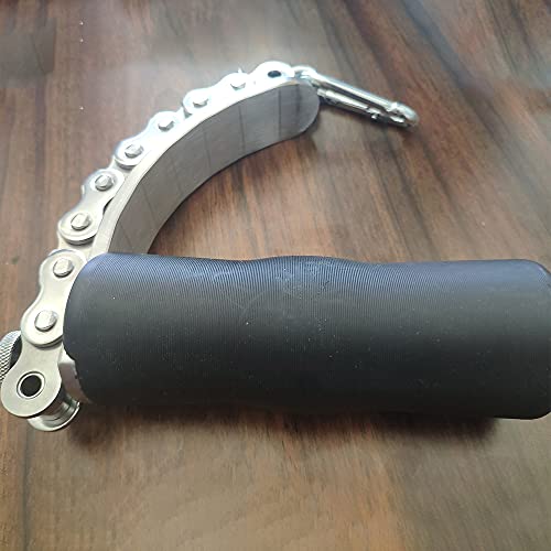 Lucha brazo ejercicio empuñadura, muñeca ejercitador Llave, Nylon cuerpo, forma cadena pinzas, moleteado superficial, barra archivos adjuntos, 100 kg rodamiento, para bíceps tríceps entrenamiento