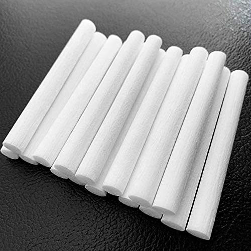 LUCY WEI 20 Pcs Filtros de Humidificador de Repuesto algodón Swab Wick Sticks,filtros de humidificadores de esponja Cutable,Filtro Mechas De Repuesto 7 x 120mm