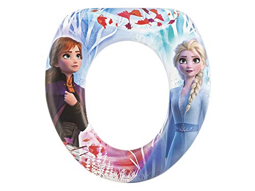 LULABI DISNEY FROZEN 2 Adaptador inodoro, asiento para niños, recambio orinal Disney, asiento infantil ergonómico con respaldo, antideslizante, anatómico, fácil de limpiar, 28 x 30 cm, Multicolor