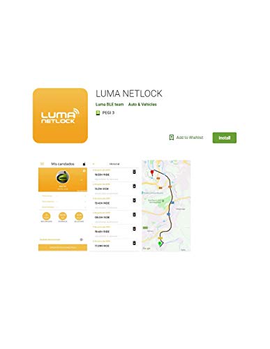 LUMA - Antirrobo Moto con Alarma y Localización GPS Bluetooth NETLOCK 905 Disc Lock Mediante App Android