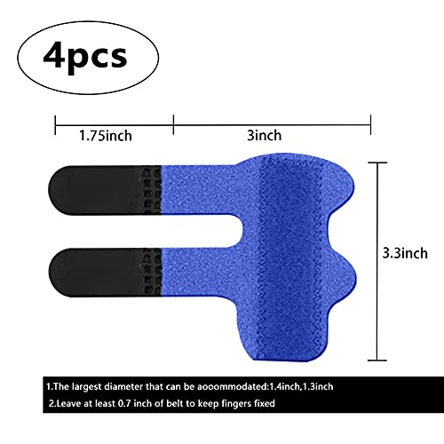LUTER 4 Pzs Férulas para Dedos Enderezadora de Dedos Soporte para Dedos Soporte Estabilizador