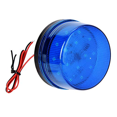 Luz de Advertencia de Emergencia, Luz de Luz Estroboscópica de Alarma de Emergencia Led Azul 12v, Silencioso, Alto Brillo