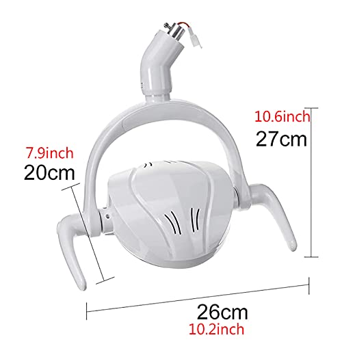 Luz de Examen bucal Dental, luz de Sensor de luz LED bucal Dental con 6 LED de Alta Potencia, lámpara de Examen de cirugía Dental de luz fría sin Sombras para Examen médico quirúrgico.