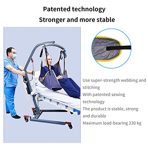 LXBH Cinturón De Transferencia, Grúa De Paciente Paciente Cinturón De Transferencia para Bariátrico Enfermería Anciano Discapacitado Cuerpo Completo Y Postrado En Cama