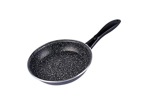 Magefesa K2 Gransasso Juego de 3 sartenes 18/20/24cm de acero vitrificado exterior gris moteado. Antiadherente bicapa reforzado efecto piedra, aptas para todo tipo de cocinas, especial inducción