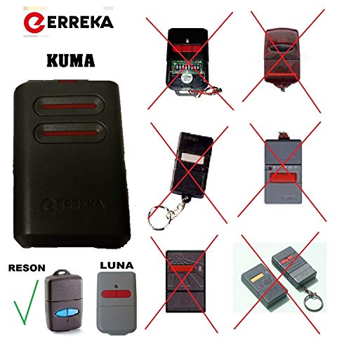 Mando Garaje Original Kuma KU02 433 MHz Compatible LU02 Luna 02 / Smat/Reson PORTON COCHERA