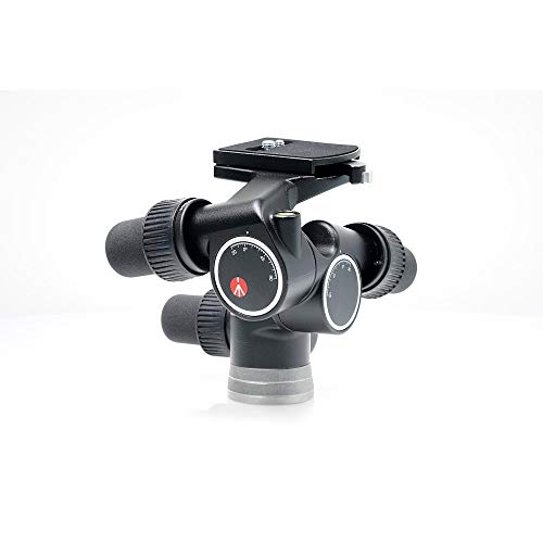 Manfrotto Rótula de Cremallera Digital Pro, Cabezal para Trípode con 3 Ejes de Movimiento de Alta Precisión para Equipamiento de Fotogradía y Cámara, Creación de Contenidos, Vlogging