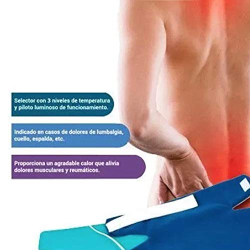 Manta Electrica Ergonomica para Hombros y Cuello Calor Descontracturante Musculacion Fisioterapia Recuperacion Klack