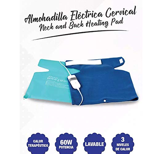 Manta Electrica Ergonomica para Hombros y Cuello Calor Descontracturante Musculacion Fisioterapia Recuperacion Klack