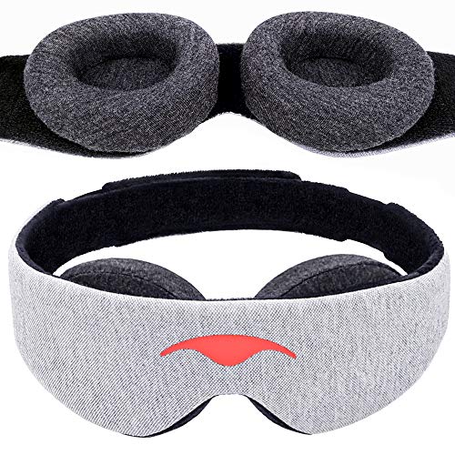 Manta Sleep Mask - Antifaz para Dormir 100% Anti-Luz - Cero Presión en Ojos - Copas Ajustables para Ojos - Máscara Para Dormir para un Descanso Más Profundo