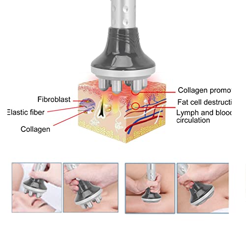 Máquina de Adelgazamiento Corporal 7 en 1 40K HF, Máquina de Belleza Adelgazante Multifunción, Masajeador Ultrasónico para Eliminar la Celulitis, Instrumento de Belleza Moldeador de Masaje Al(EU)