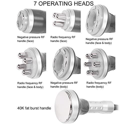 Máquina De Adelgazamiento Corporal De RF De 40 K 7 En 1, Masajeador De Eliminación De Celulitis Por Cavitación Ultrasónica, Instrumento De Belleza De Modelado De Masaje De Presión Negativa(EU)