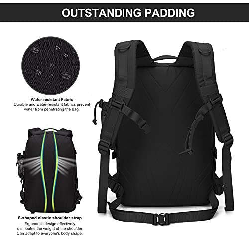 Mardingtop 28L Mochila Militar Táctical Bolsa de Asalto Molle Mochila Moto Mochilas de Senderismo Unisex para Acampada, Caza, Aire Libre Ciclismo y más Negro