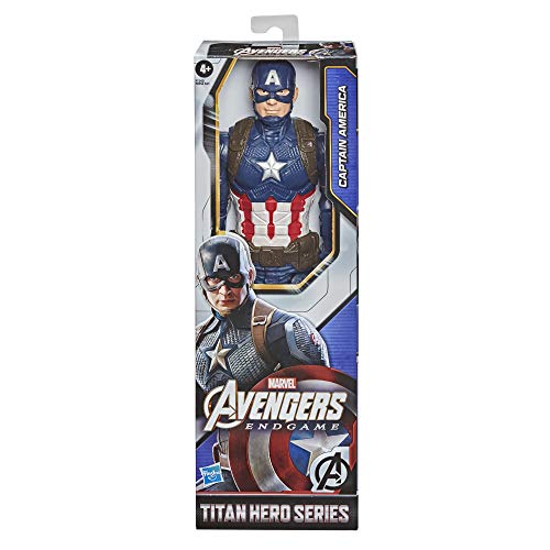 Marvel Avengers Titan Hero Series - Figura de acción de Capitán América de 30 cm, Edad: 4+