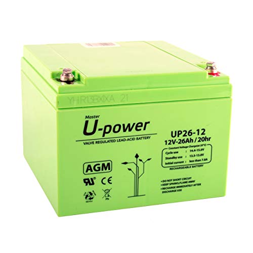 Master U-Power Mu-Up26-12 Batería Plomo Agm 26Ah 12V