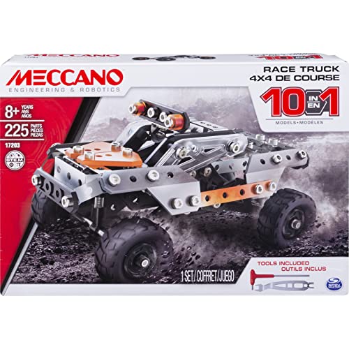 Meccano Juego de 10 Modelos – Camión (los Estilos varían)