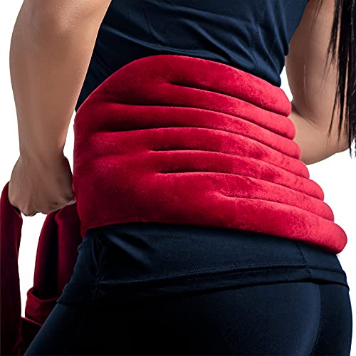 Medcosa - Faja térmica para la zona lumbar | Terapia de calor cómoda donde la necesites | Alivio del dolor duradero | Una faja que sube la temperatura