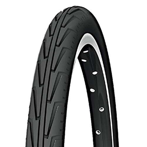 Michelin City Cubierta, Rennradreifen City'J, 44-406 (20X1.75), Schwarz, FA003466036, Negro