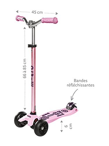 Micro® Maxi Deluxe Pro, el Original, Patinete 3 Ruedas, 5-12 Años, Peso 2,9kg, Carga MAX 70Kg, Altura 72-91cm, Ruedas Anchas