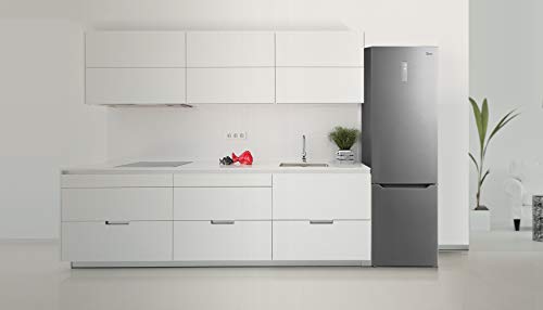 Midea Ideal MB468A3 - Frigorífico Combi Inox A+++ - No Frost - Libre Instalación - Frigorífico de Gran Capacidad 240 L + 76 L Congelador - Alto: 2m - Ancho: 59.5 cm