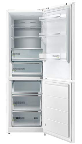 Midea KG7.20W - Frigorífico Combi Blanco A++ - No Frost - Libre Instalación - Frigorífico de Gran Capacidad 216 L + 104L Congelador - Control de temperatura táctil - Alto: 1.86m - Ancho: 60cm