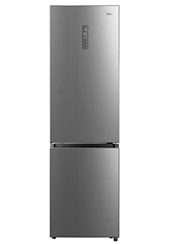 Midea KG7.20XL - Frigorífico Combi Inox A++ - No Frost - Libre Instalación - Frigorífico de Gran Capacidad 256 L + 104L Congelador - Control de temperatura táctil - Alto: 2m - Ancho: 59.5 cm