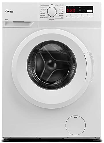 Midea ML07N1400w, Lavadora de Libre Instalación, Carga Frontal, 7kg, 1400rpm