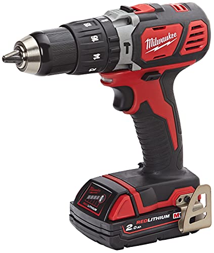 Milwaukee 4933443515 4933443515-M 18 bpd-202c Taladro percutor 18v 2,0 ah Litio 2 Vel. 50 NM, 300 W, 18 V