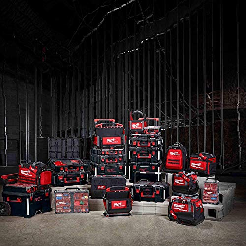 Milwaukee 932464080 Packout 4932464080-Caja de Herramientas (tamaño 3), Rojo