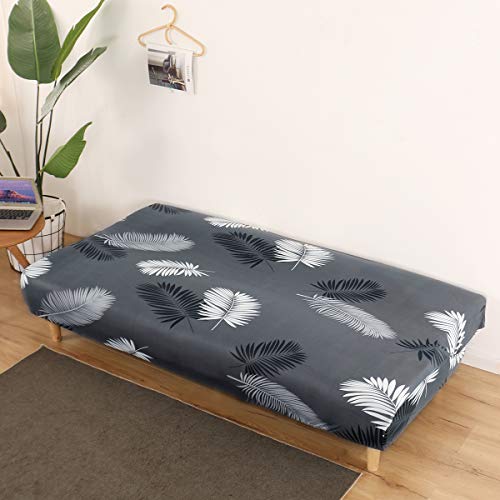 Mingfuxin Funda de sofá sin reposabrazos de 3 plazas, protector de sofa cama plegable, elástica, antideslizante, todo cubierto de 180 a 210 cm, de Spandex