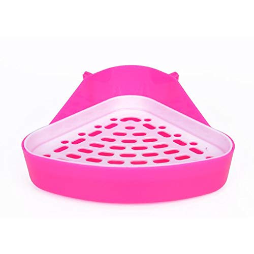 MINGZE Aseo para Mascotas, Caja de Arena de Esquina de Potty Trainer, para Ratas pequeñas, hámsters, cobayas (Colores aleatorios)