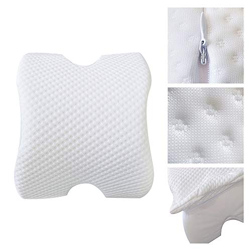 MINGZE Multifuncional Espuma de Memoria Almohada de Cuello, Alivia la presión Cervical de la Cabeza, Memory Foam Pillows, en Forma de U Arco Neck Pillow Prevenir el entumecimiento del Brazo (0.53, 1)