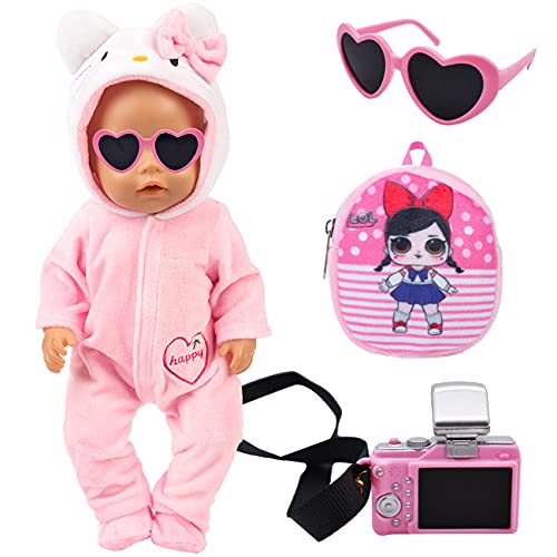 Miotlsy 4 Juegos de Ropa de muñeca Accesorios para muñecas de 43 cm, como American Gril, Nuestra generación (sin muñeca)