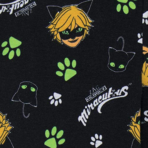 Miraculous Ladybug - Pijama para Niños - Cat Noir - Ajuste Ceñido - 5-6 Años