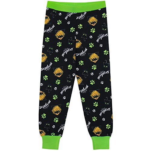 Miraculous Ladybug - Pijama para Niños - Cat Noir - Ajuste Ceñido - 5-6 Años