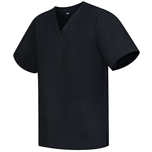 MISEMIYA - Casaca Y PANTALÓN Sanitarios Unisex Uniformes Sanitarios MÉDICOS Conjuntos Sanitarios 8178 - M, Negro