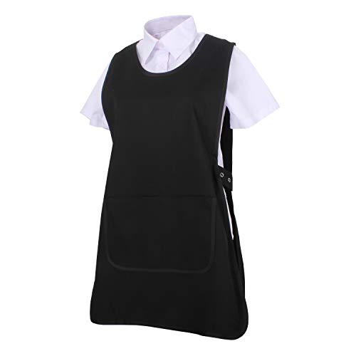 MISEMIYA - Delantal Limpieza Uniforme Laboral CLINICA MÉDICOS Limpieza Veterinaria Sanitarios HOSTELERÍA- Ref.868 - XL, Negro