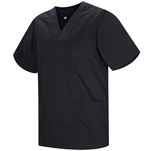 MISEMIYA - Uniforme Sanitario Unisex Uniformes Sanitarios MÉDICOS Conjuntos Sanitarios - M, Negr