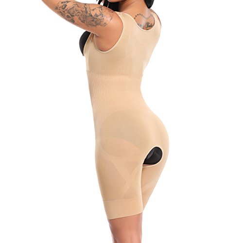 MISS MOLY Body Reduction Abdomen Strap Mujeres Sexy Mono Moldeado Beige L&XL