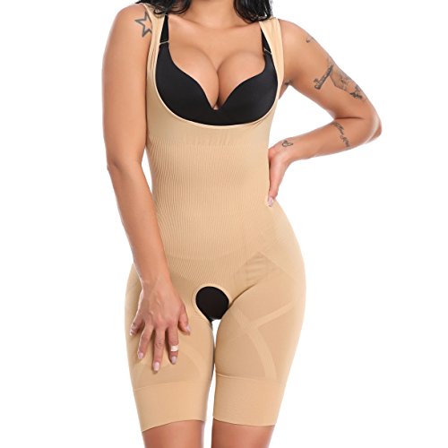 MISS MOLY Body Reduction Abdomen Strap Mujeres Sexy Mono Moldeado Beige L&XL