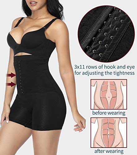 MISS MOLY Faja Moldeadora Cintura Alta Mujer Bragas Reductoras Abdomen Barriga Shapewear Shorts Levanta Glúteos Braguita Ropa Interior Corsé Pantalón Lencería