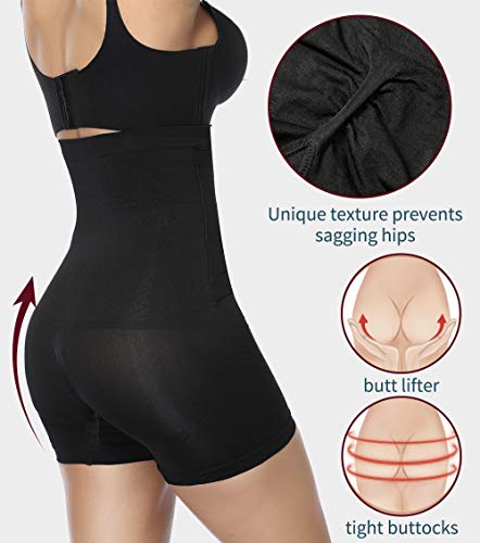 MISS MOLY Faja Moldeadora Cintura Alta Mujer Bragas Reductoras Abdomen Barriga Shapewear Shorts Levanta Glúteos Braguita Ropa Interior Corsé Pantalón Lencería