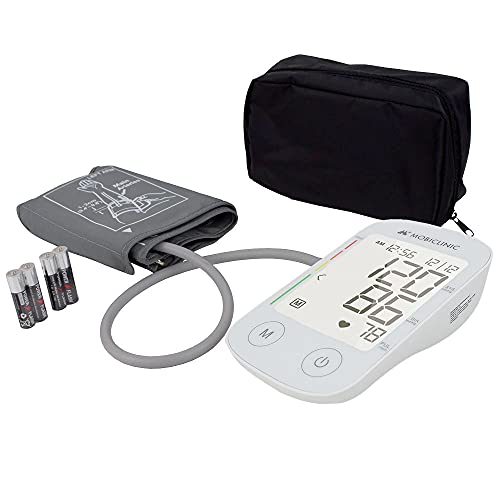 Mobiclinic, Tensiómetro de brazo digital automático, Tensiómetro digital con pantalla LCD, con Brazalete, con Detección de irregularidades cardíacas, Memoria 4×30 mediciones, TX-01