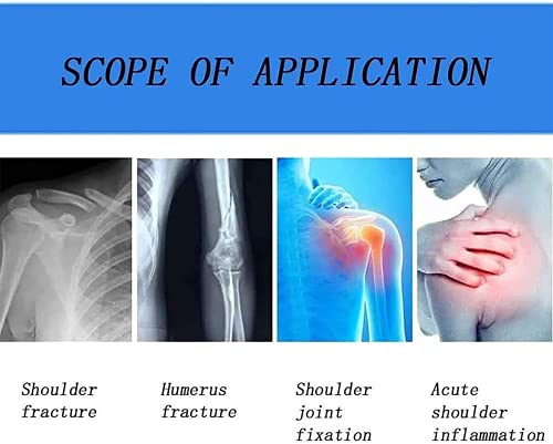 MOCHENG Apoyo de secuestro de hombro apoya el soporte ajustable de la honda del brazo de la fractura humeral soporte fijo inmovilizador del hombro, estabilizador superior del brazo, negro