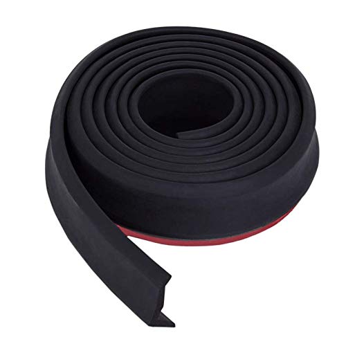 MODAUTO Aleron Delantero de Coche, Pegatina Protector, Parachoques Delantero, Protector Parachoques, Longitud 2.5m, Ancho 60mm, Universal, Modelo F605BK, Negro Puro