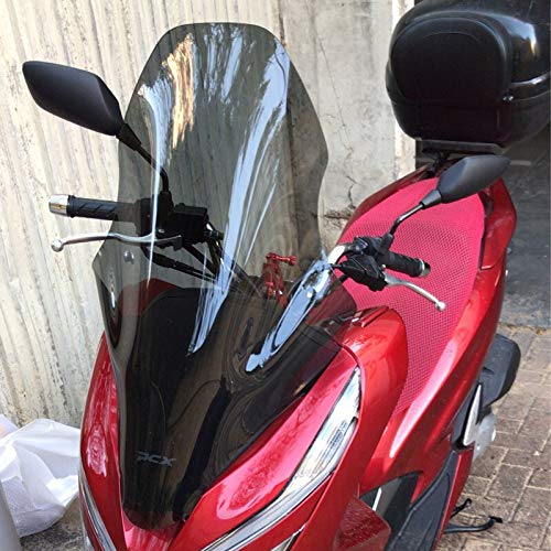 Modificado PCX Parabrisas de la Motocicleta Scooter de Parabrisas Parabrisas Bordo DERIVABRISAS for Honda PCX 125 PCX125 150 2018 2019 Accesorios de Moto Deflectores de Viento (Color : Smoke 71CM)