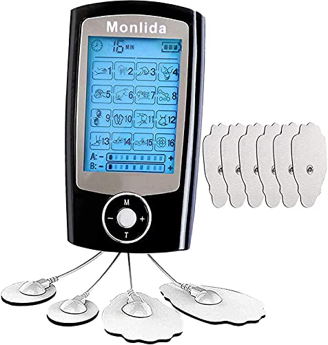 Monlida 6 Piezas Electrodos para TENS Parches Electroestimulador