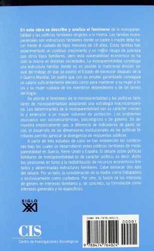 Monoparentalidad Y Política Familiar. Dilemas En Torno A La Madre Cuidadora/Madre Trabajadora (Monografías)