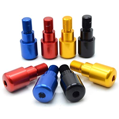 Motocicleta Extremos del Manillar Manillar de la Motocicleta Grips Extremos del Mango Mano Acoples Tapas de la Baranda para Yamaha MT-09 MT-07 2014-2017 2014-2017 FZ (Color : Rojo)